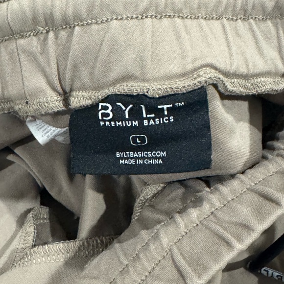 Men's BYLT Active Jogger Taupe Sweatpants - Picture 4 of 4